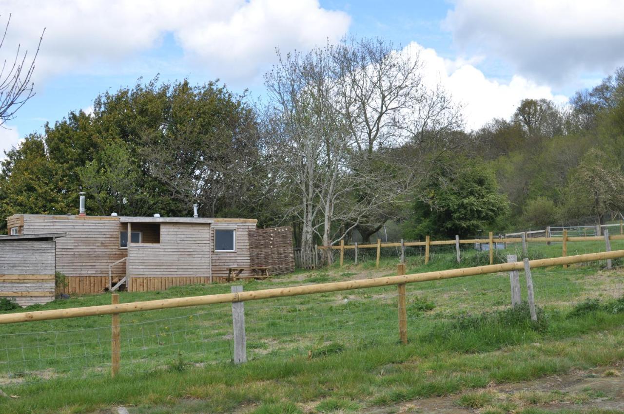 Cosy And Rural Lodge At Goldhill Glamping Shaftesbury Exterior photo